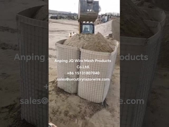 Quân đội pháo đài thép Hesco hàng rào phòng thủ cho các hợp chất đạn dược